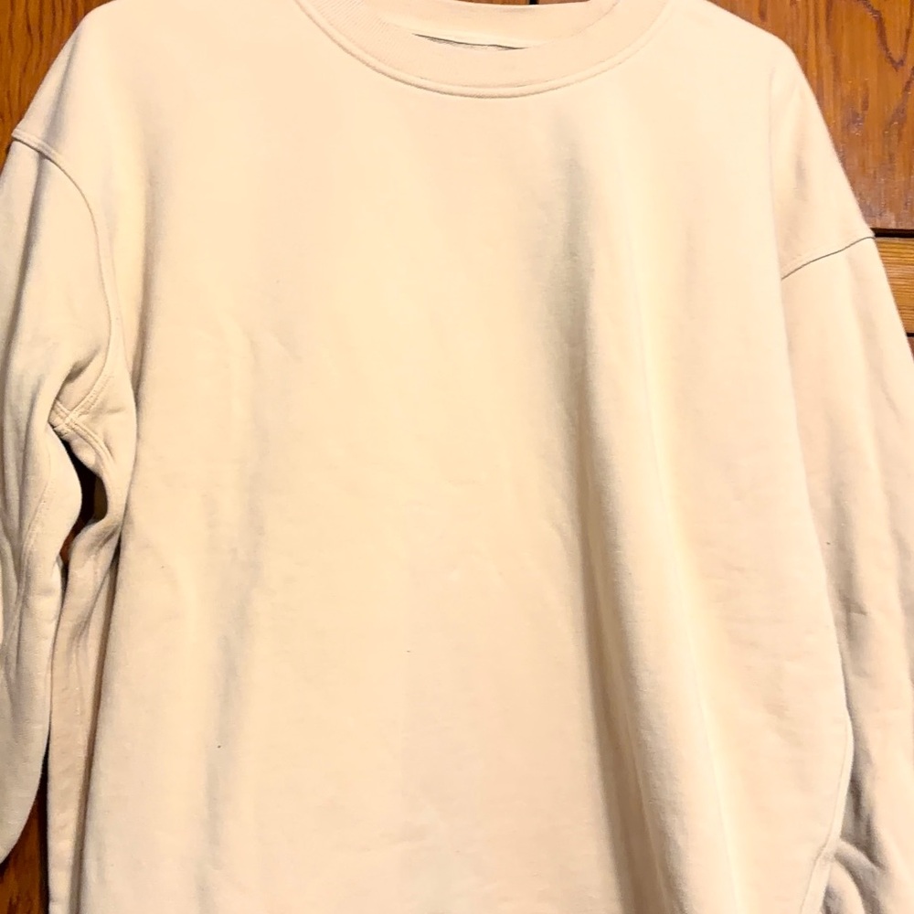 lululemon athletica Cream Crew Neck Sweater